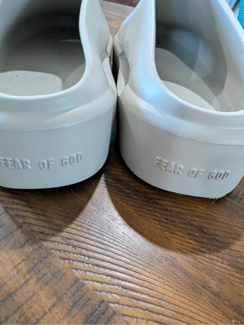 Fear of God The California Slip On Gray Foam Sandals Slides Mens 46 US 12 13 - Picture 5 of 8